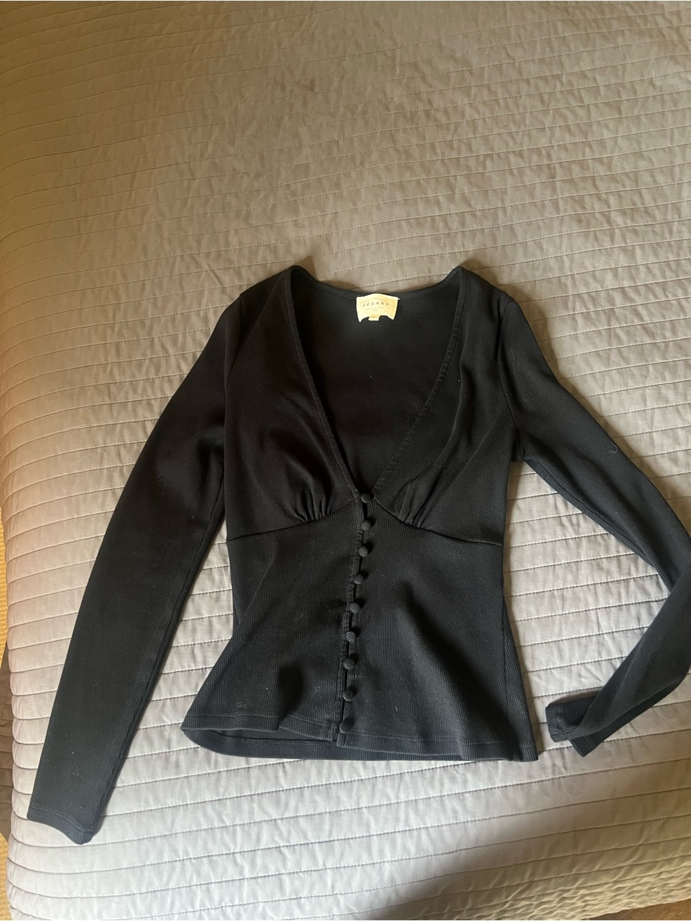 Sezane Lydia T-shirt small black